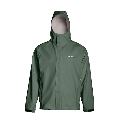 Grundéns Neptune Regenjacke | Wasserdicht und Verstellbar, Green, S von Grundéns