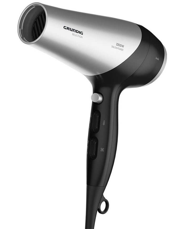 Grundig Ionic-Haartrockner HD 6080 L, 2200 W, Mit Ionen-Technologie, Temperatur- und Luftstromstufen, Keramikgrill von Grundig