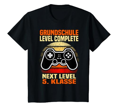 Kinder Grundschule Level Complete 5 Klasse Grundschule Abschluss T-Shirt Kinder Grundschule Level Complete 5 Klasse Grundschule Abschluss T-Shirt von Grundschule Abschiedsgeschenk Zocker und Gamer