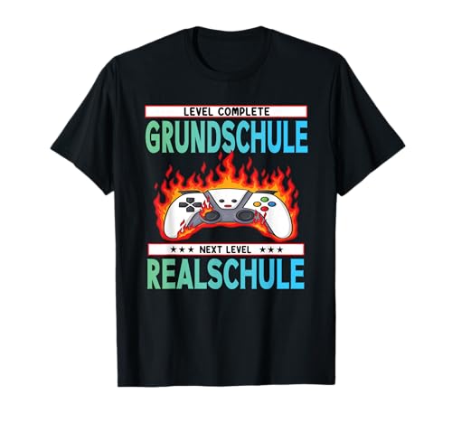 Einschulung Realschule Kinder Schulstart 5. Klasse Gaming T-Shirt Einschulung Realschule Kinder Schulstart 5. Klasse Gaming T-Shirt von Grundschule Abschluss Geschenke Mädchen Jungen