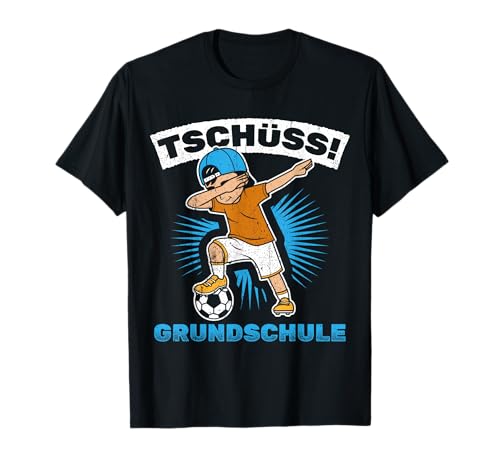 TSCHÜSS GRUNDSCHULE Fußball Jungen Grundschulabschluss T-Shirt TSCHÜSS GRUNDSCHULE Fußball Jungen Grundschulabschluss T-Shirt von Grundschule Abschluss Gymnasium Geschenk