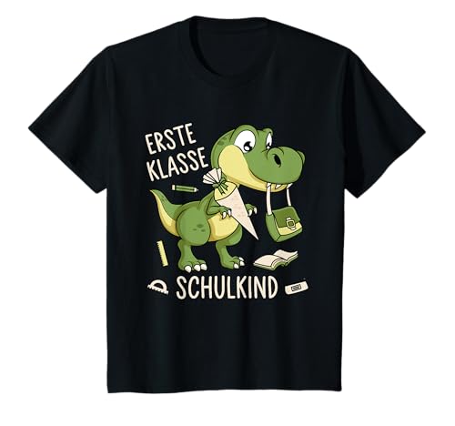 Kinder Einschulung Dino Schule 1. Klasse Dinosaurier Schulkind 2025 T-Shirt Kinder Einschulung Dino Schule 1. Klasse Dinosaurier Schulkind 2025 T-Shirt von Grundschule Geschenke Einschulung Erste Klasse