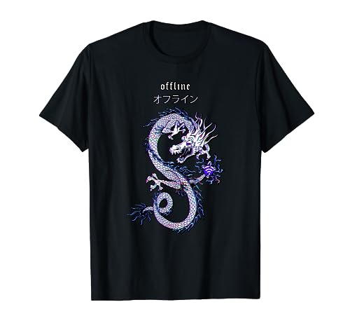 Dragon Streetwear E-Girl aesthetic edgy Vaporwave E-Boy 90s T-Shirt von Grunge japanischer Drache E-Boy Vaporwave retro