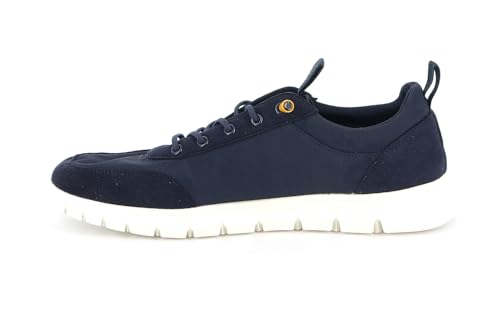 GRUNLAND SOND SC5916 Herrenschuh sportlich mit Marineblau aus Wildleder - Stoff mit elastischen Schnürsenkeln, leicht, bequem, Navy 40, Marineblau, 40 EU von Grunland