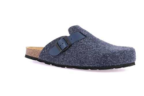 Grunland Herren-Slipper aus Kork und Filz | ROBI CB0185 BLU 45 von Grunland