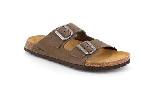 Grunland Herren-Slipper aus Nubukleder | BOBO CB3005 Taupe 45 von Grunland