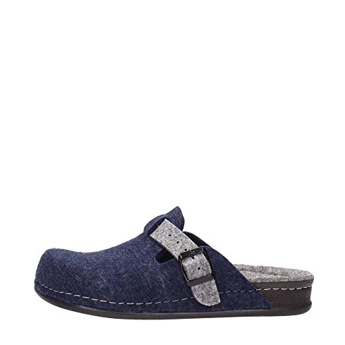 Grunland CI1016 REPS Ciabatta Uomo S. BLU-Antracite 42 von Grunland