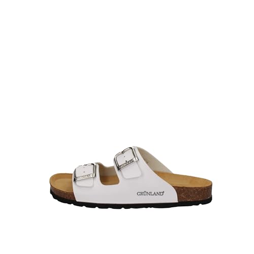 Grunland Damen-Slipper aus recyceltem Material | Wird Sein CB9952 Bianco 38 von Grunland