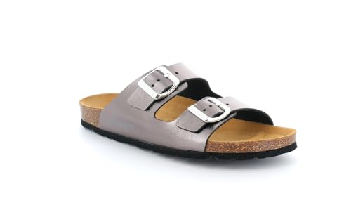 Grunland Damen-Slipper mit Doppelschnalle | Wird Sein CB2425 Antracite 40 von Grunland