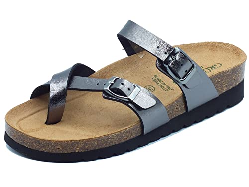 GRUNLAND HOLA CB2438 Anthrazit Damen Hausschuhe Flip Flops Re-Soft anatomische Schnallen 38 GRUNLAND HOLA CB2438 Anthrazit Damen Hausschuhe Flip Flops Re-Soft anatomische Schnallen 38 von GRÜNLAND il benessere è naturale