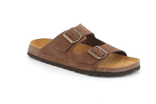 Grunland Herren-Slipper aus Nubukleder | BOBO CB3005 Marrone 41 von Grunland