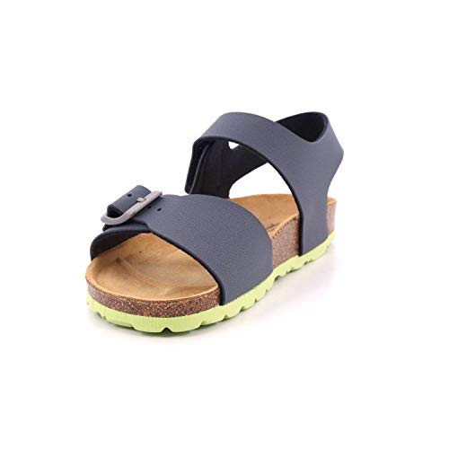 Grunland Junior SB0234 Luce Sandalo Bamb. S. Blu-Lime 34 von Grunland