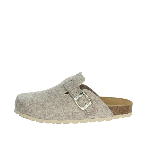 Grunland SARA CB0683 sandbeige Damen-Slipper mit Filzfussbett 38 von GRÜNLAND il benessere è naturale