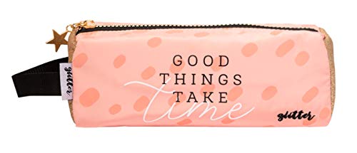 Grupo Erik Unisex Kinder Glitter Etui, Rosa, 21cm von Grupo Erik