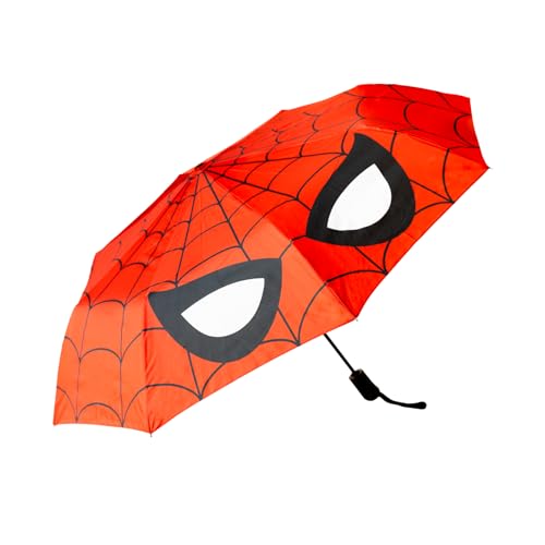 Faltbarer Taschen Regenschirm Automatik Marvel Spidermar Regenschirm Klein - Mini-Regenschirm Kinder Spiderman Geschenke für Mädchen und Jungen – Ofizieller Marvel Merch von Grupo Erik