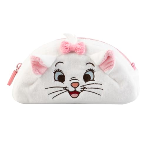 Grupo Erik Plüsch Mäppchen Disney Aristocats Marie d 1 Fach - Stift Etui Schule - Federmäppchen Mädchen Schlampermäppchen Jungen Offizieller Disney Geschenke Fanartikel von Grupo Erik
