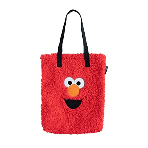 Grupo Erik Tote Bag Einkaufstasche Elmo Sesamstrasse - Leichte Tragetasche Stofftasche Offizieler Lizenz von Grupo Erik