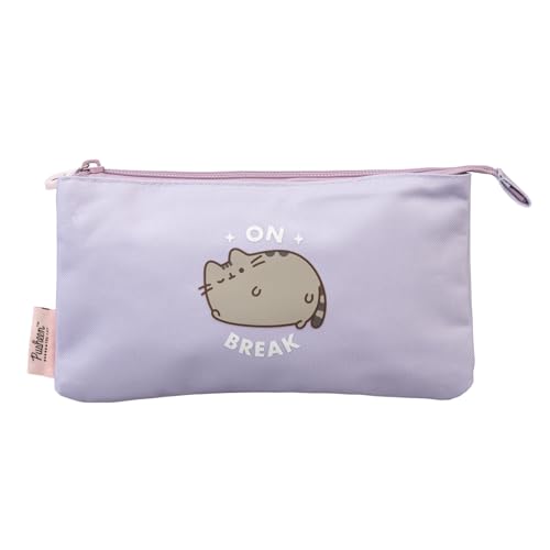 Grupo Erik Mäppchen Pusheen Cat 3fach - Stift Etui Schule - Federmäppchen Mädchen Schlampermäppchen Jungen - Offizieller Pusheen Merch Kawaii Accessories von Grupo Erik