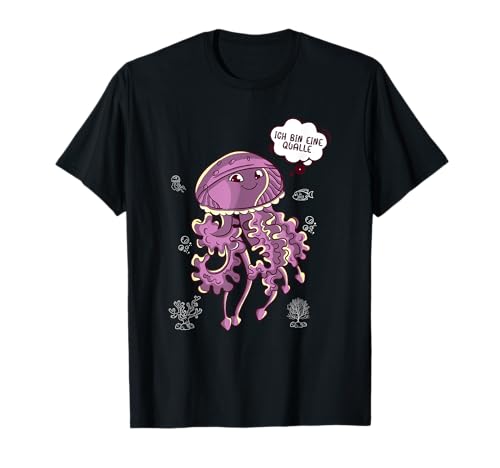 Ich bin eine Qualle Karneval Kostüm Fasching Meer Kinder T-Shirt Ich bin eine Qualle Karneval Kostüm Fasching Meer Kinder T-Shirt von Gruppenkostüm Fische Fish Schwimmen Ozean