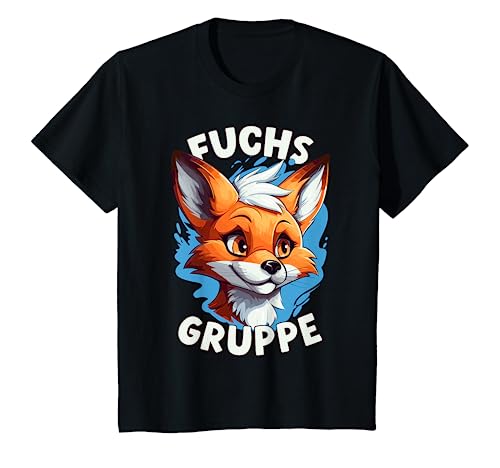 Kinder Fuchsgruppe in der Kita, Kindergarten Gruppe T-Shirt Kinder Fuchsgruppe in der Kita, Kindergarten Gruppe T-Shirt von Gruppenshirts mit Maskottchen, Kindergarten