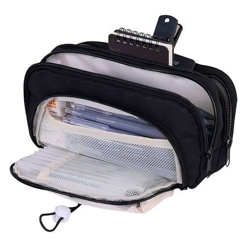 Grurun Großes Federmäppchen, großes Federmäppchen, große Kapazität, ästhetische Stifte-Kosmetiktasche, Stift-Schreibwaren-Organizer, einfach, College, Büro, Zuhause, Reisen, Aufbewahrungstasche Grurun Großes Federmäppchen, großes Federmäppchen, große Kapazität, ästhetische Stifte-Kosmetiktasche, Stift-Schreibwaren-Organizer, einfach, College, Büro, Zuhause, Reisen, Aufbewahrungstasche von Grurun