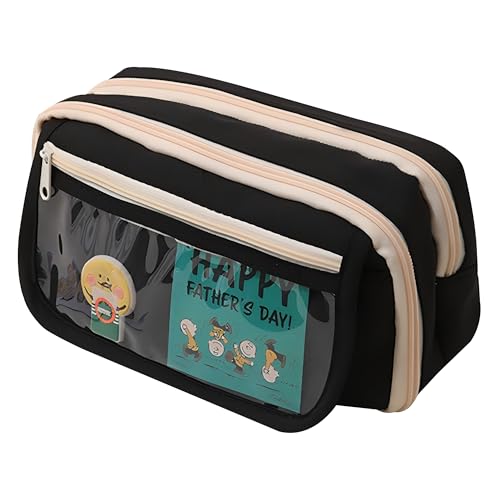 Grurun Großes Federmäppchen, großes Federmäppchen, große Kapazität, ästhetische Stifte-Kosmetiktasche, Stift-Schreibwaren-Organizer, einfach, College, Büro, Zuhause, Reisen, Aufbewahrungstasche Grurun Großes Federmäppchen, großes Federmäppchen, große Kapazität, ästhetische Stifte-Kosmetiktasche, Stift-Schreibwaren-Organizer, einfach, College, Büro, Zuhause, Reisen, Aufbewahrungstasche von Grurun