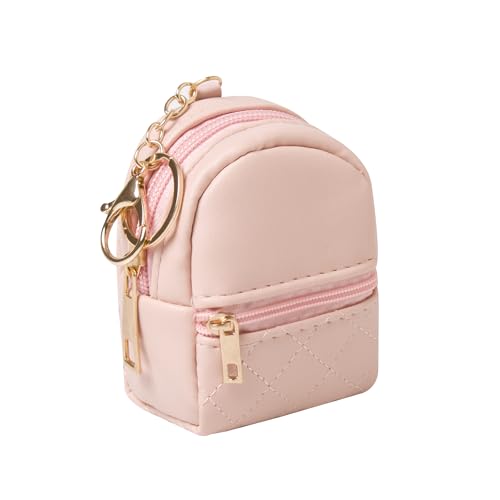 Grurun Mini-Rucksack, niedliche Kosmetiktasche für Damen, PU-Leder, Make-up-Tasche, Schlüsseltasche, Lippenstift-Tasche, Kartenhalter, Pink Grurun Mini-Rucksack, niedliche Kosmetiktasche für Damen, PU-Leder, Make-up-Tasche, Schlüsseltasche, Lippenstift-Tasche, Kartenhalter, Pink von Grurun