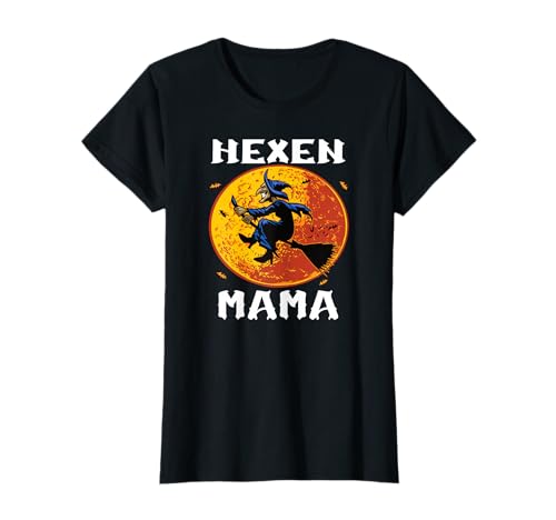 Mama Hexe Halloween Kostüm Damen Mutter Hexen T-Shirt von Gruselige Familien Gruppen Halloween Hexen Kostüme
