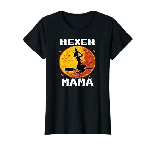Mama Hexe Halloween Kostüm Damen Mutter Hexen T-Shirt von Gruselige Familien Gruppen Halloween Hexen Kostüme