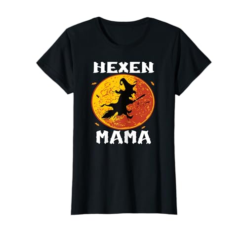 Mama Hexe Halloween Kostüm Damen Mutter Hexen T-Shirt von Gruselige Familien Gruppen Halloween Hexen Kostüme