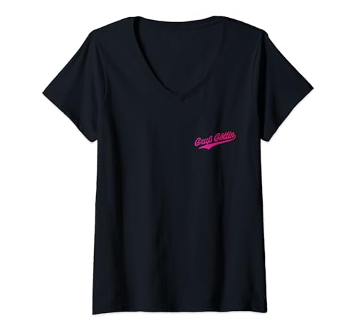 Damen Gruß Göttin T-Shirt mit V-Ausschnitt von Gruß Göttin