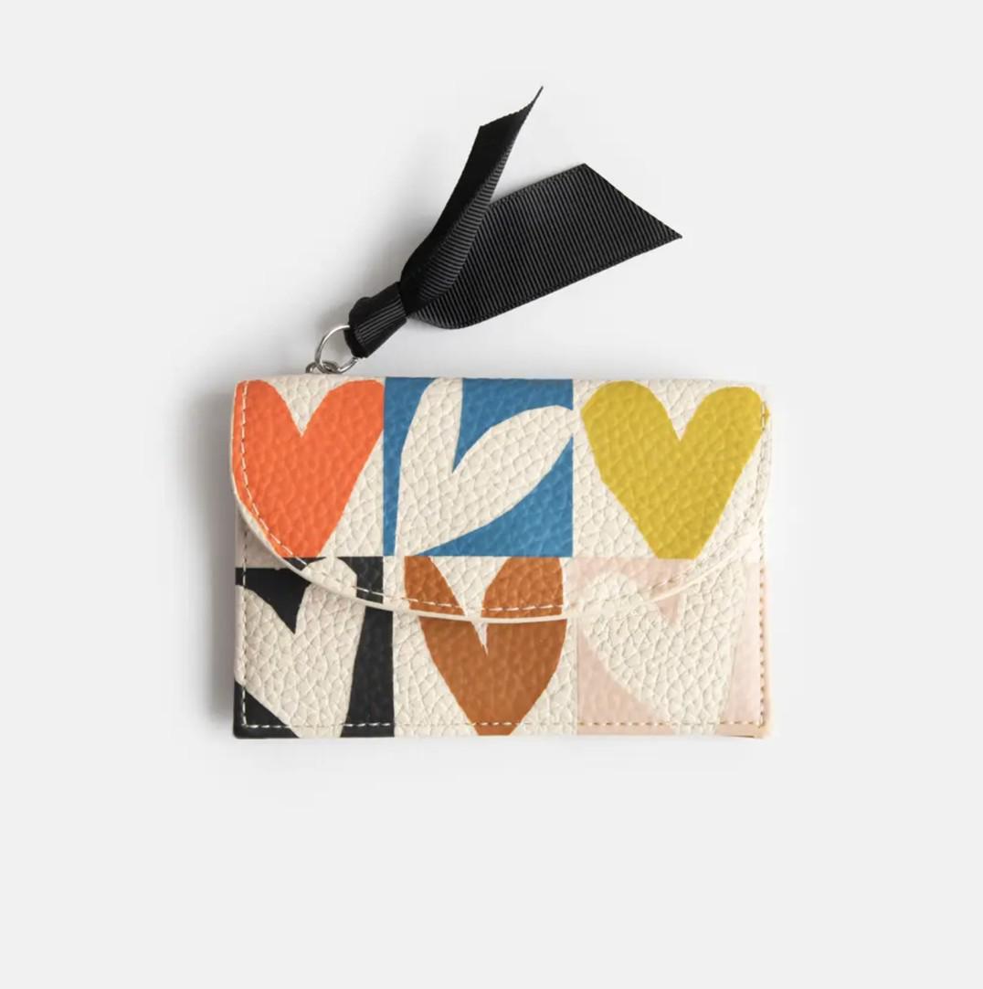 Kartenhalter Mit Münzfach "Multi Hearts" | Bunt Kartenhalter Mit Münzfach "Multi Hearts" | Bunt von GrussWerk