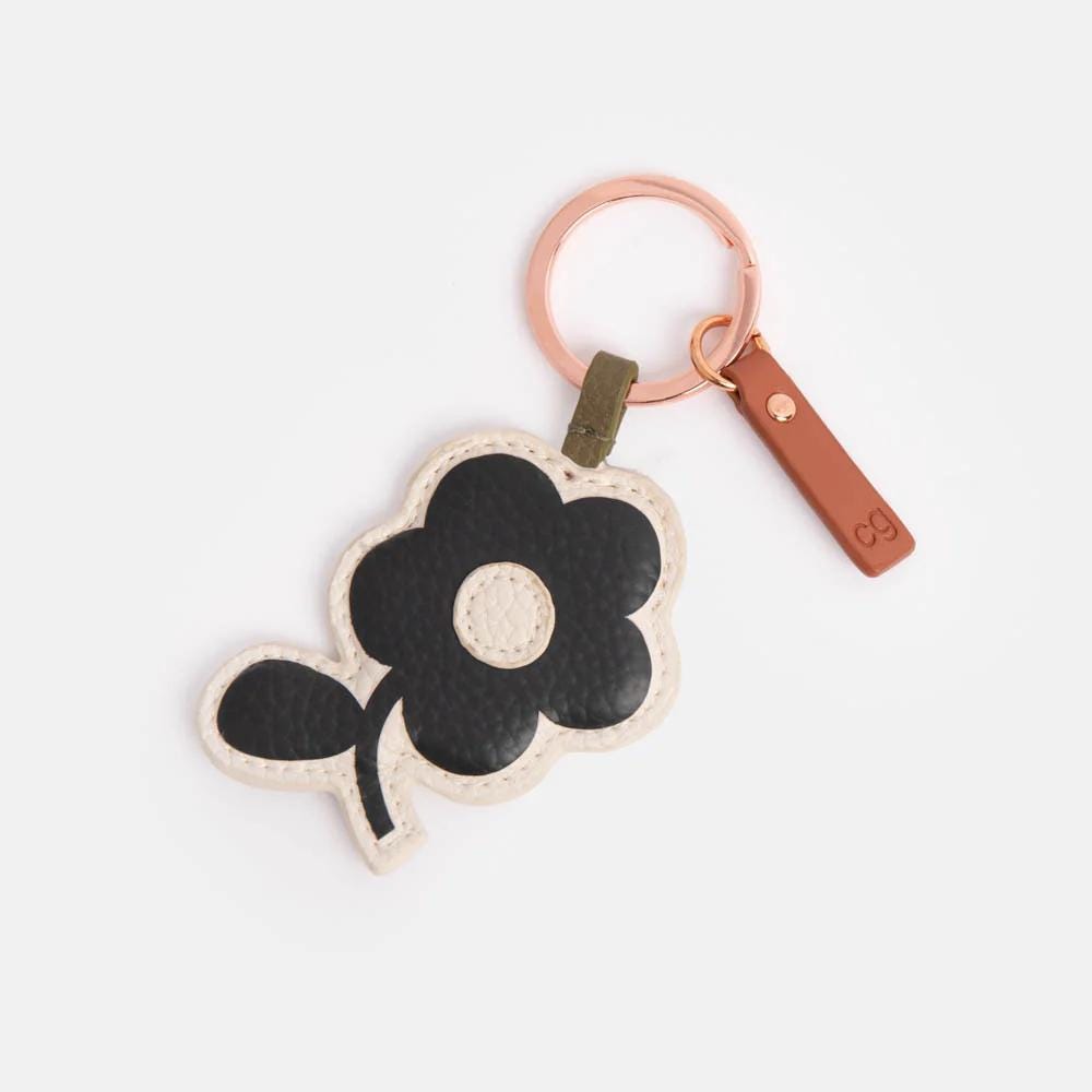 Schlüsselanhänger "Blume" | S/W Schlüsselanhänger "Blume" | S/W von GrussWerk