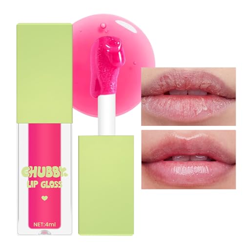 Feuchtigkeitsspendendes Lippenglanzöl,Feuchtigkeitsspendender Lip Oil Gloss | 4 ml aufpolsternder Lipgloss, lang anhaltendes, feuchtigkeitsspendendes Lip Glow Oil, getöntes Lippenöl für die Gruwkue von Gruwkue