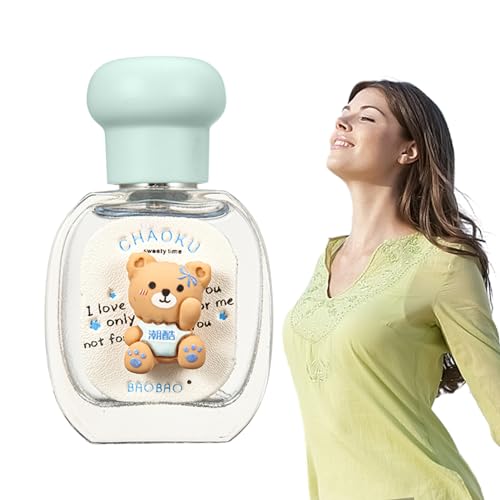 Trendiges Parfüm - 25 ml transparenter Duftnebel in Bärenform mit fruchtig-blumigem Duft - Langlebiges Parfümspray für den Alltag, den Abend und besondere Anlässe Gruwkue von Gruwkue