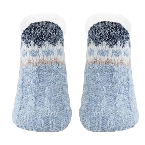 Winter-Slipper-Socken | Weiche und warme Lammwollsocken mit Anti-Rutsch-Gripper,Damenmode für Wohnzimmer, Schlafzimmer, Esszimmer, Arbeitszimmer, Spielzimmer Gruwkue von Gruwkue