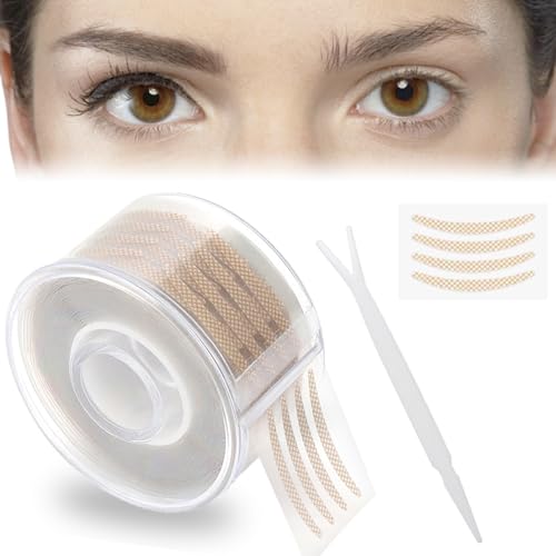 600 Stück Schlupflider Stripes Unsichtbar,Zur Lidstraffung Ohne Op,Wasserdicht Eyelid Klebeband Augenlid Aufkleber Band Mit Gabelstangen Pinzette von Gsedaox