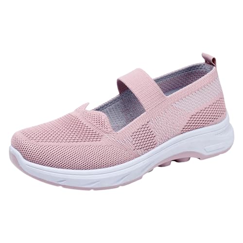 Barfuss Schuhe Damen, Sneaker Damen, Leichtgewichts Atmungsaktiv Sommerschuhe Bequeme Fashion Freizeitschuhe Weichen Utschfeste Turnschuhe Krankenschwester Walkingschuhe von Gsheocm