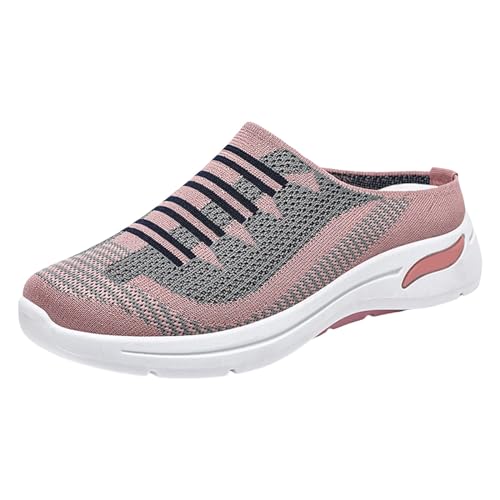 Barfuss Schuhe Damen, Sneaker Damen Sommer, Atmungsaktiv Leichte Sommerschuhe Komfort Fashion Freizeitschuhe rutschfest Dämpfung Turnschuhe Athletisch Walkingschuhe von Gsheocm