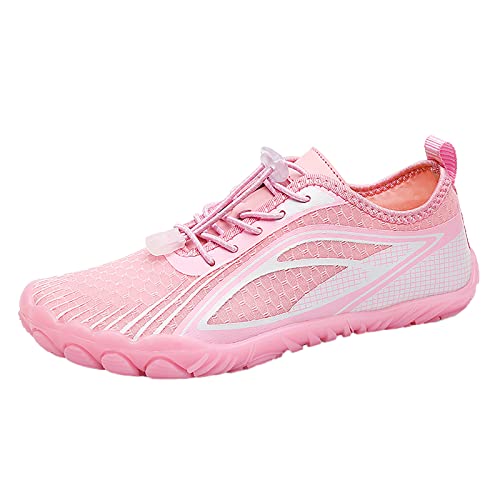 Damenschuhe Elegant Und Bequem, Damen Sportschuhe, Fashion Elegant Barfußschuhe Atmungsaktiv Schnürer Freizeitschuhe Weichen Wandern Laufschuhe rutschfest Turnschuhe von Gsheocm