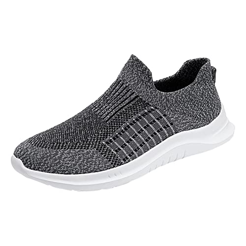 Gsheocm Sportschuhe Herren Fitnessstudio Walkingschuhe Schnürhalbschuhe Freizeit Fitness Schuhe Freizeit Elegant Sommerschuhe Leichte und Atmungsaktiv Fitnessschuhe Hallenschuhe von Gsheocm