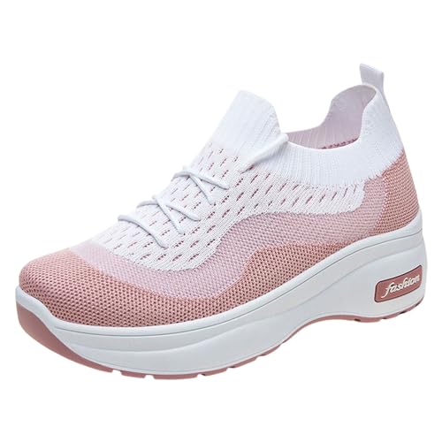 Schuhe Damen, Sneaker & Sportschuhe Für Damen, Breathable Leichtgewichts Sommerschuhe Bequeme Fashion Freizeitschuhe Outdoor Utschfeste Turnschuhe Athletisch Fitnessschuhe von Gsheocm