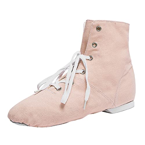 Sneaker Damen Weiß Damen Segeltuch Tanzschuhe Trainingsschuhe mit weichen Sohlen Ballettschuhe Lässige Sandalen Tanzschuhe Strandschuhe von Gsheocm