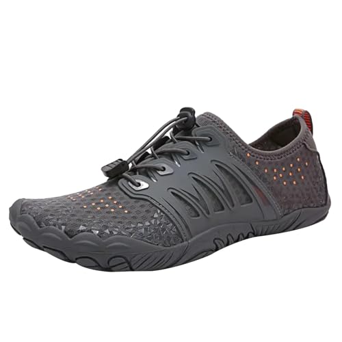 Sneaker Herren Weiß Atmungsaktiv Leichtgewichts Sportschuhe Turnschuhe Walkingschuhe Schlüpfen Schuhe Schnürhalbschuhe Trekkingschuhe Weich Bequem Tennisschuhe von Gsheocm