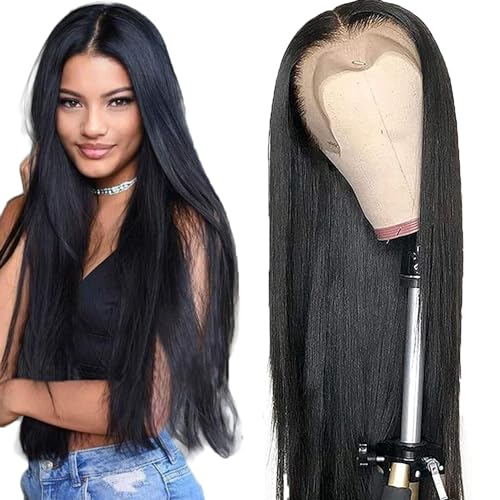 Echthaar Perücke Straight Human Hair Wig 13x6 Lace Front Wig Glatt Echthaar Perücke für Damen Schwarz Perücken 100% Brasilianisches Echthaar Perücken mit Babyhaar 150% Dichte 16 Inch Echthaar Perücke Straight Human Hair Wig 13x6 Lace Front Wig Glatt Echthaar Perücke für Damen Schwarz Perücken 100% Brasilianisches Echthaar Perücken mit Babyhaar 150% Dichte 16 Inch von Gsoroel