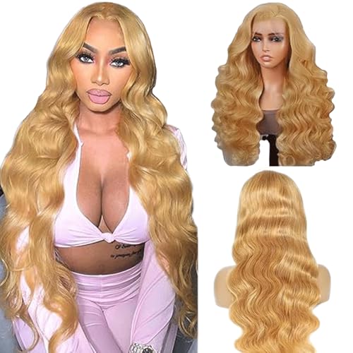 Gsoroel 13x6 Swiss Lace Front Wig 12A Grade Human Hair Wig No Smell Knotless 100% Unprocessed Body Wave Glueless Wig #27 Honey Blonde Color For Women 18 Inch Gsoroel 13x6 Swiss Lace Front Wig 12A Grade Human Hair Wig No Smell Knotless 100% Unprocessed Body Wave Glueless Wig #27 Honey Blonde Color For Women 18 Inch von Gsoroel