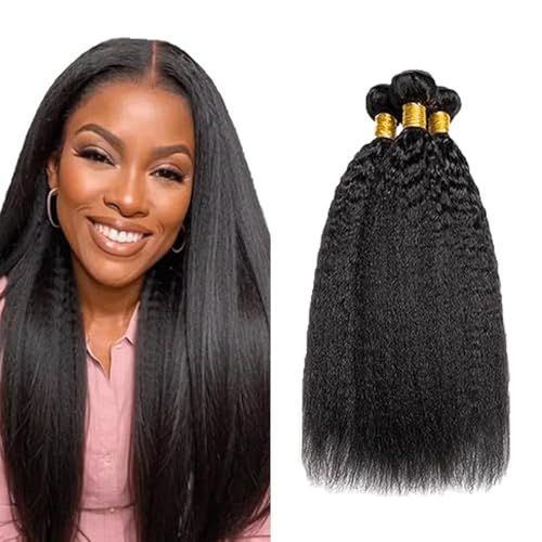 Gsoroel 24 26 28 Zoll Yaki Straight Bundles Human Hair Extension Unprocessed Menschliches Haar 1B Natural Black Brazilian Virgin Hair Minimal Shedding For Women 3 Bundles Total 300g Gsoroel 24 26 28 Zoll Yaki Straight Bundles Human Hair Extension Unprocessed Menschliches Haar 1B Natural Black Brazilian Virgin Hair Minimal Shedding For Women 3 Bundles Total 300g von Gsoroel