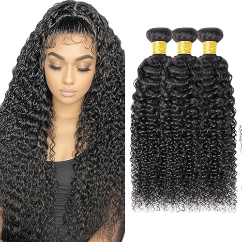 Gsoroel 26 28 30 Inch Kinky Curly Bundles Human Hair Extension Unprocessed Menschliches Haar 1B Natural Black Brazilian Virgin Hair Minimal Shedding For Women 3 Bundles Total 300g Gsoroel 26 28 30 Inch Kinky Curly Bundles Human Hair Extension Unprocessed Menschliches Haar 1B Natural Black Brazilian Virgin Hair Minimal Shedding For Women 3 Bundles Total 300g von Gsoroel