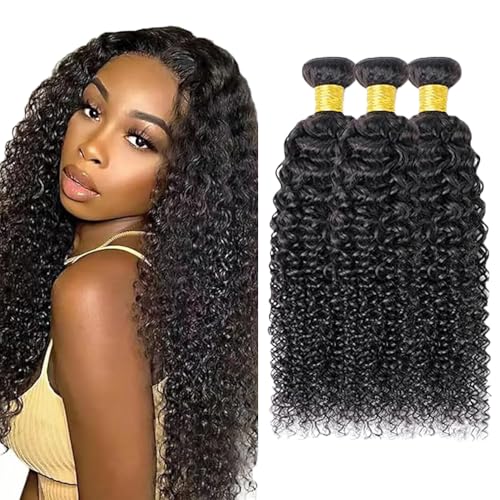 Gsoroel 28 30 32 Zoll Kinky Curly Bundles Human Hair Extension Unprocessed Menschliches Haar 1B Natural Black Brazilian Virgin Hair Minimal Shedding For Women 3 Bundles Total 300g Gsoroel 28 30 32 Zoll Kinky Curly Bundles Human Hair Extension Unprocessed Menschliches Haar 1B Natural Black Brazilian Virgin Hair Minimal Shedding For Women 3 Bundles Total 300g von Gsoroel