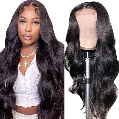 Gsoroel 4x1 Lace Front Human Hair Wig Body Wave Glueless Wig Swiss Lace 1B Natural Black Color 150% Density Brazilian Virgin Menschliches Haar Pre Plucked With Baby Hair For Women 20 Inch Gsoroel 4x1 Lace Front Human Hair Wig Body Wave Glueless Wig Swiss Lace 1B Natural Black Color 150% Density Brazilian Virgin Menschliches Haar Pre Plucked With Baby Hair For Women 20 Inch von Gsoroel